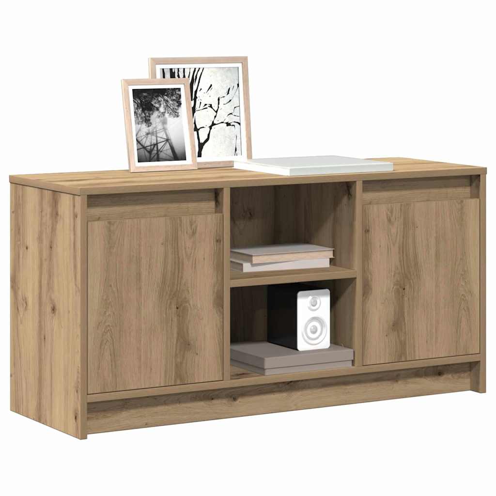 TV-Møbel Artisan Eik TV-skap med LED 100x34x50 cm..