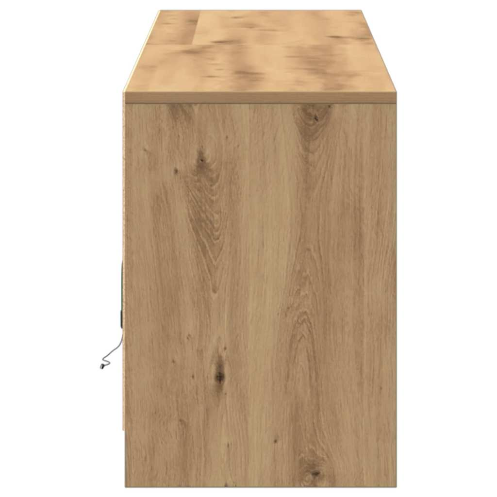 TV-Møbel Artisan Eik TV-skap med LED 100x34x50 cm..