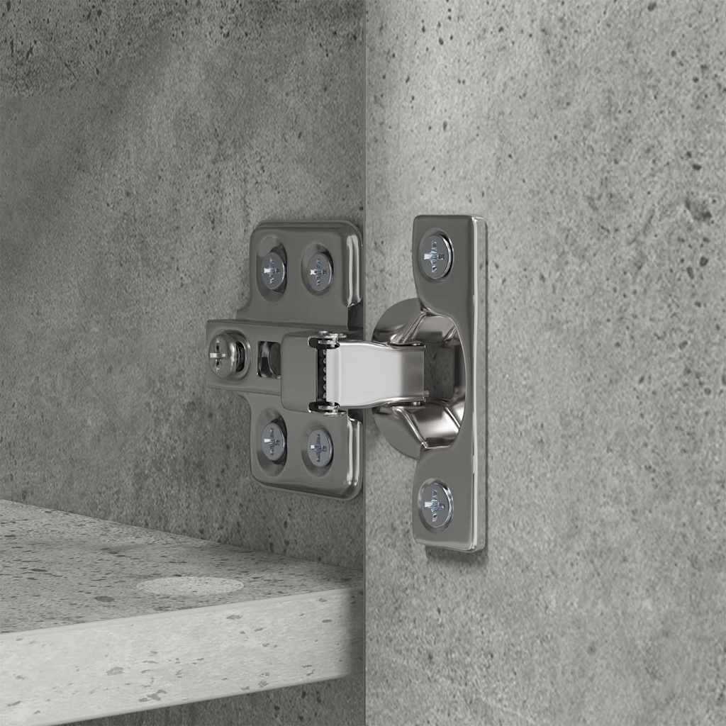 Vegghengt kleshenger Betonggrå 80 x 20 x 30 cm Konstruert tre