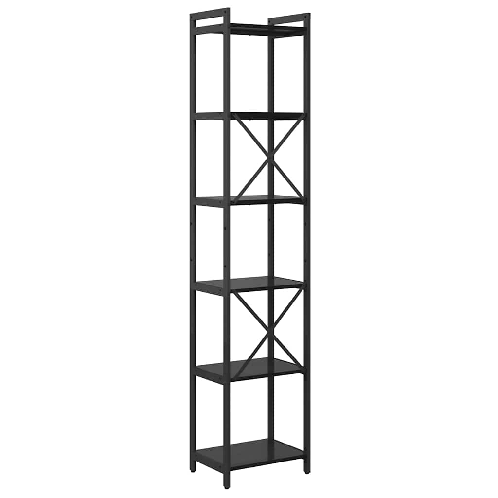 Bokhylle Svart eik 40 x 30 x 188 cm Konstruert tre