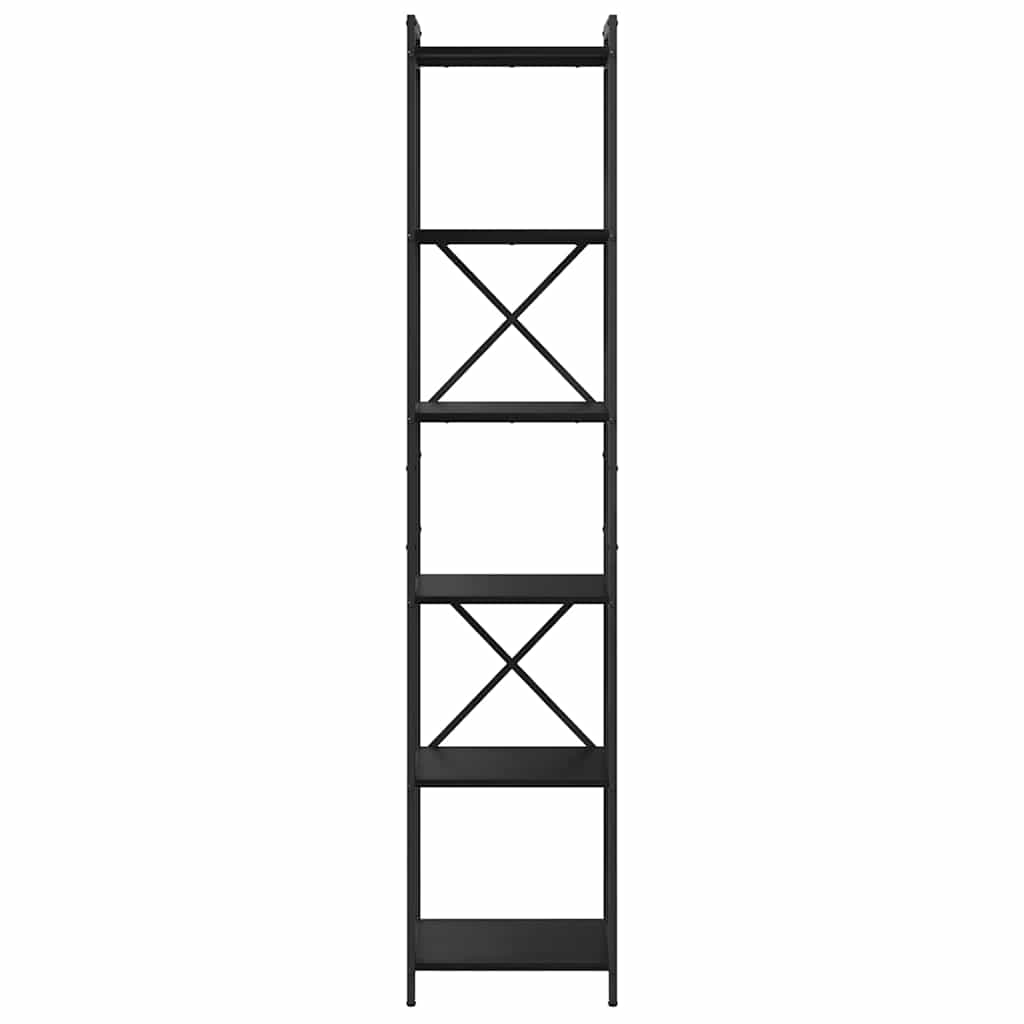 Bokhylle Svart eik 40 x 30 x 188 cm Konstruert tre