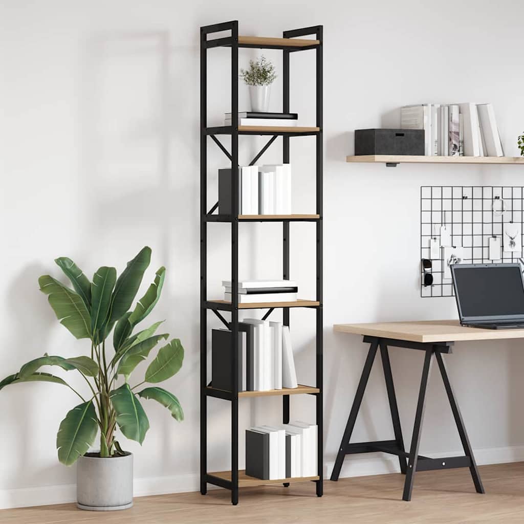 Bokhylle artisan eik 40 x 30 x 188 cm Konstruert tre