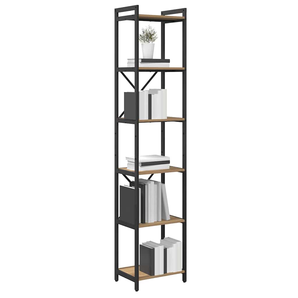 Bokhylle artisan eik 40 x 30 x 188 cm Konstruert tre