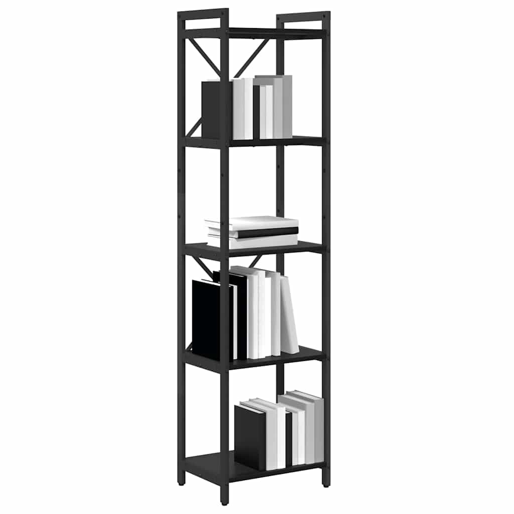 Bokhylle Svart eik 40 x 30 x 153 cm Konstruert tre