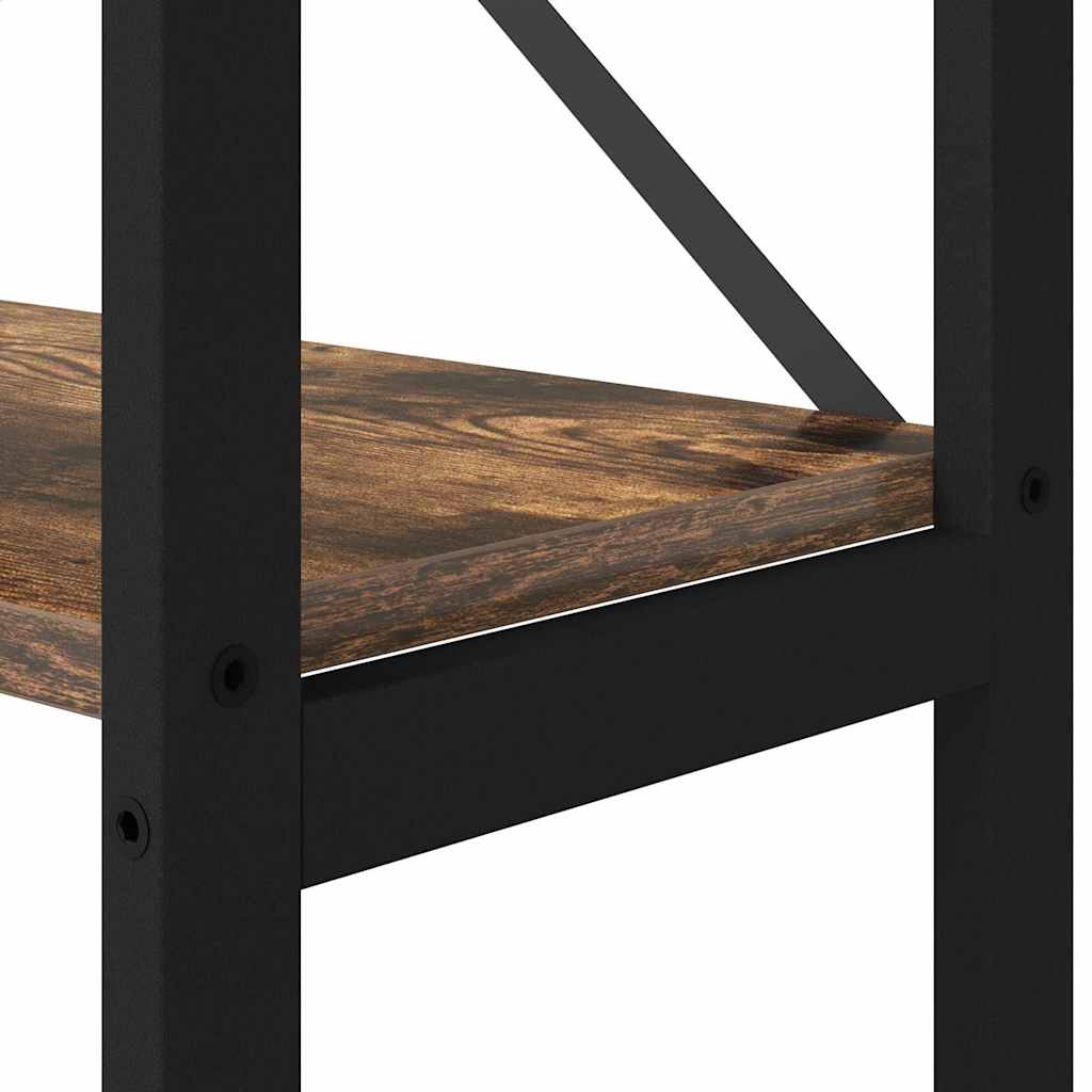 Bokhylle Røkt eik 40 x 30 x 153 cm Konstruert tre