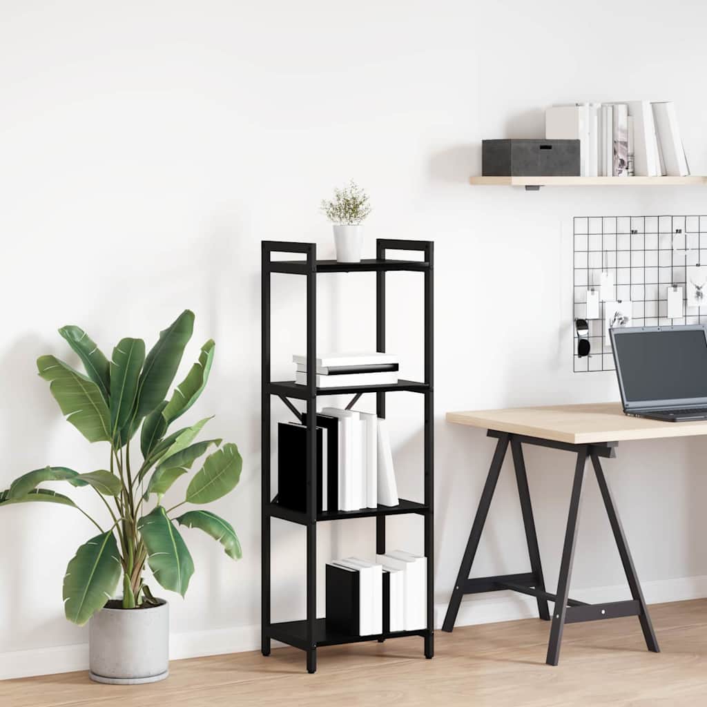 Bokhylle Svart eik 40 x 30 x 118 cm Konstruert tre