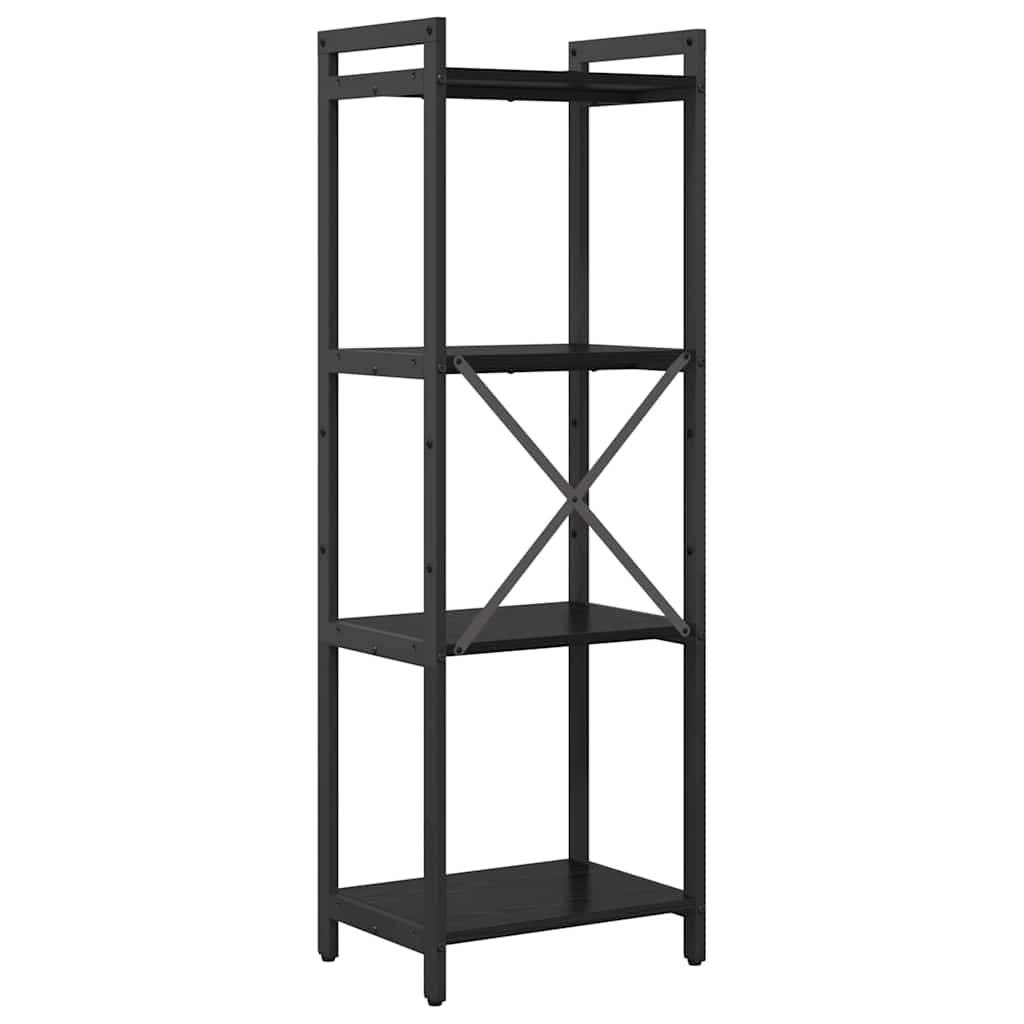Bokhylle Svart eik 40 x 30 x 118 cm Konstruert tre