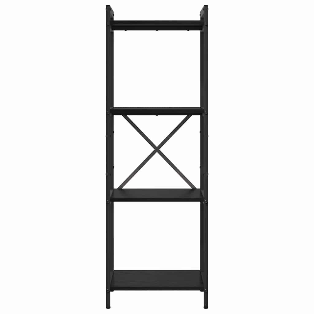 Bokhylle Svart eik 40 x 30 x 118 cm Konstruert tre