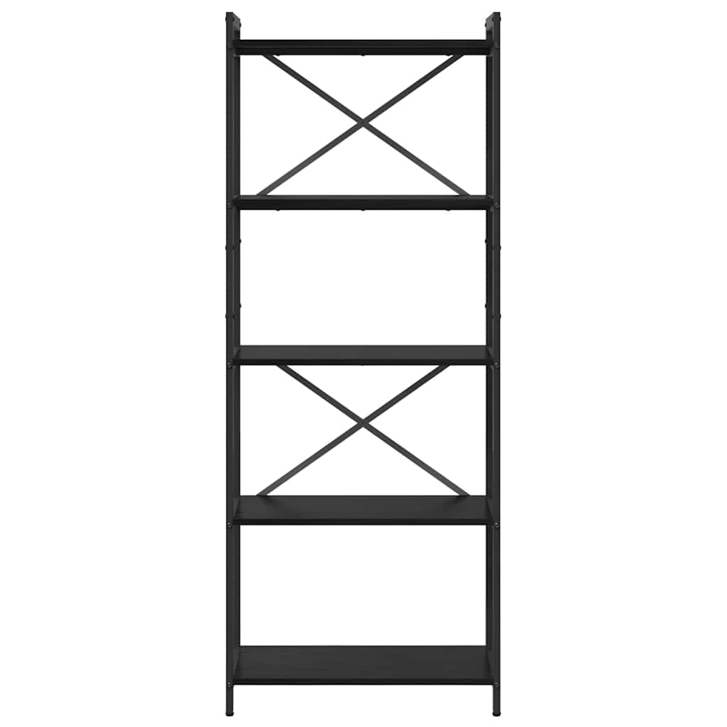 Bokhylle Svart eik 60 x 30 x 153 cm Konstruert tre