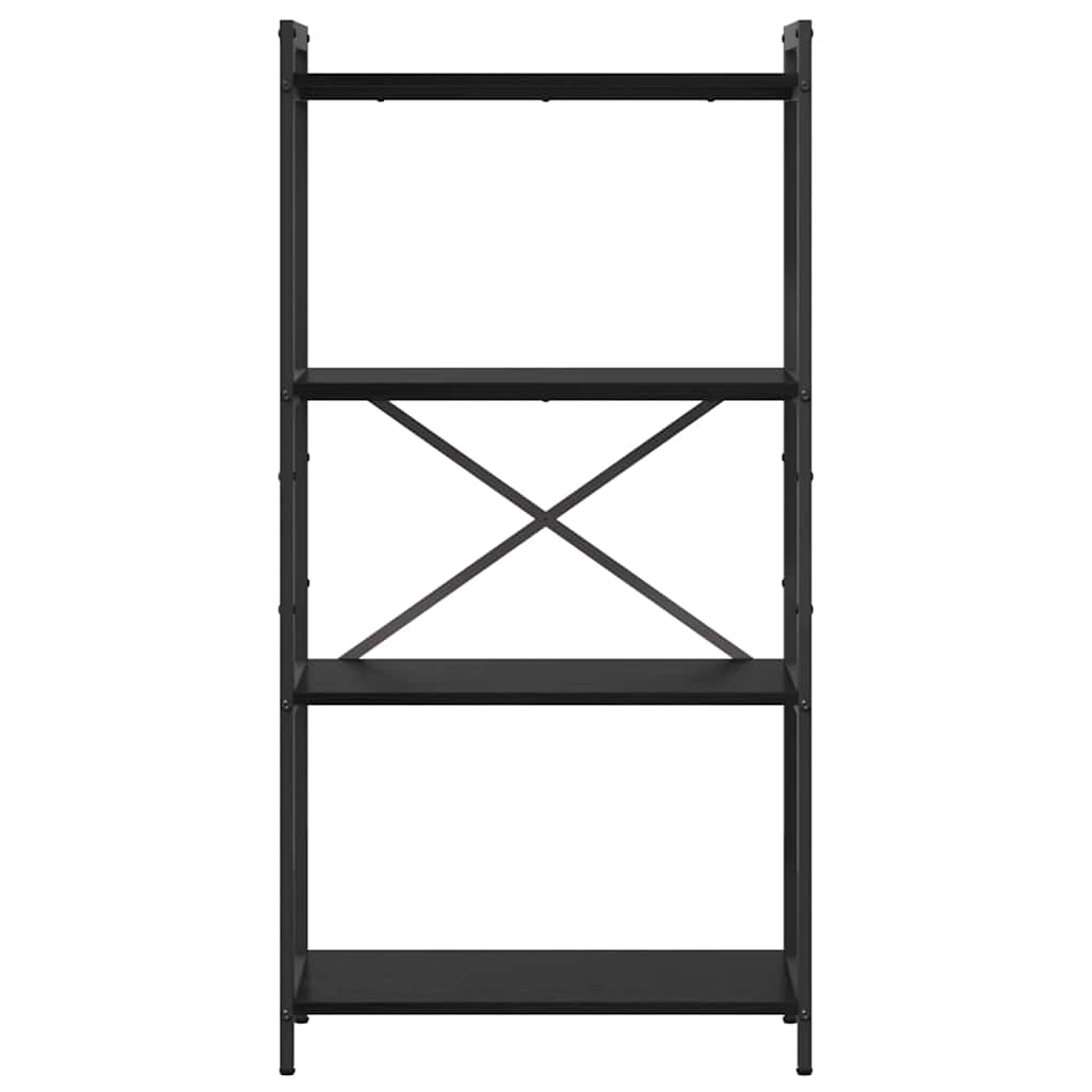 Bokhylle Svart eik 60 x 30 x 118 cm Konstruert tre