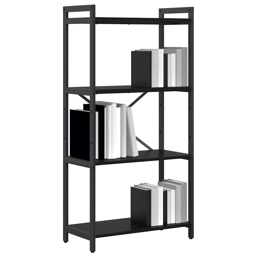 Bokhylle Svart eik 60 x 30 x 118 cm Konstruert tre