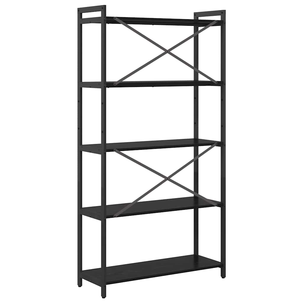 Bokhylle Svart eik 80 x 30 x 153 cm Konstruert tre