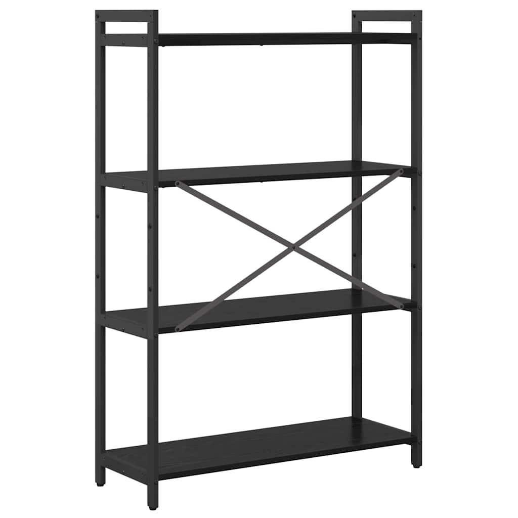 Bokhylle Svart eik 80 x 30 x 118 cm Konstruert tre