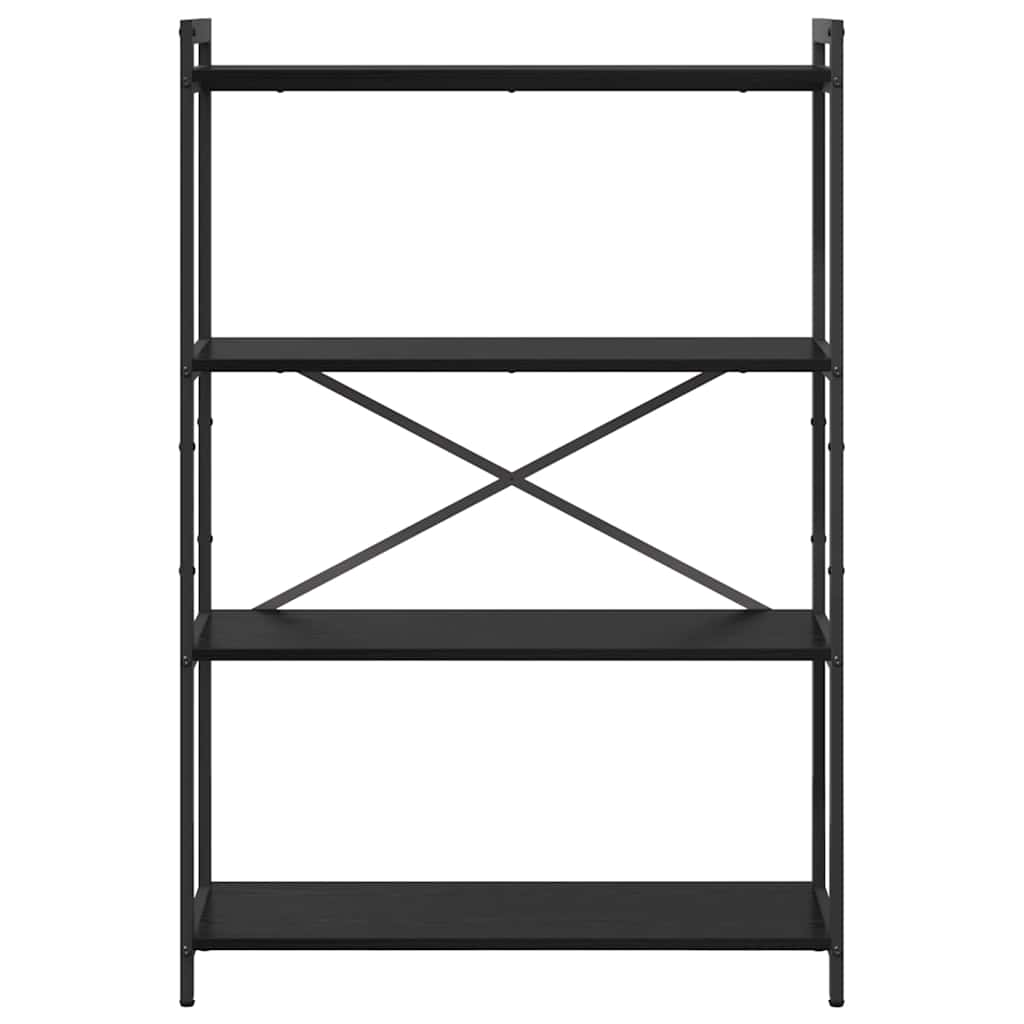 Bokhylle Svart eik 80 x 30 x 118 cm Konstruert tre
