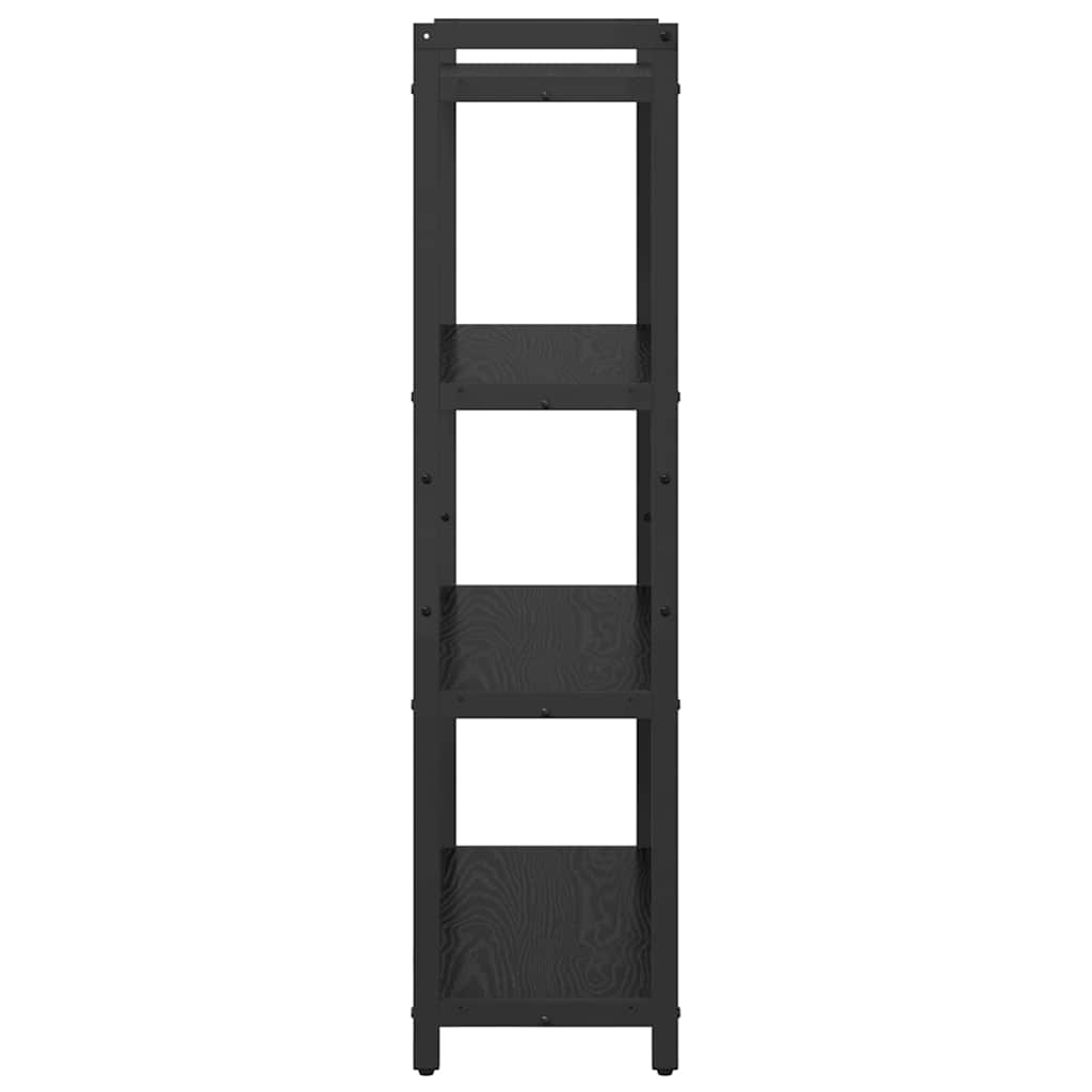 Bokhylle Svart eik 80 x 30 x 118 cm Konstruert tre