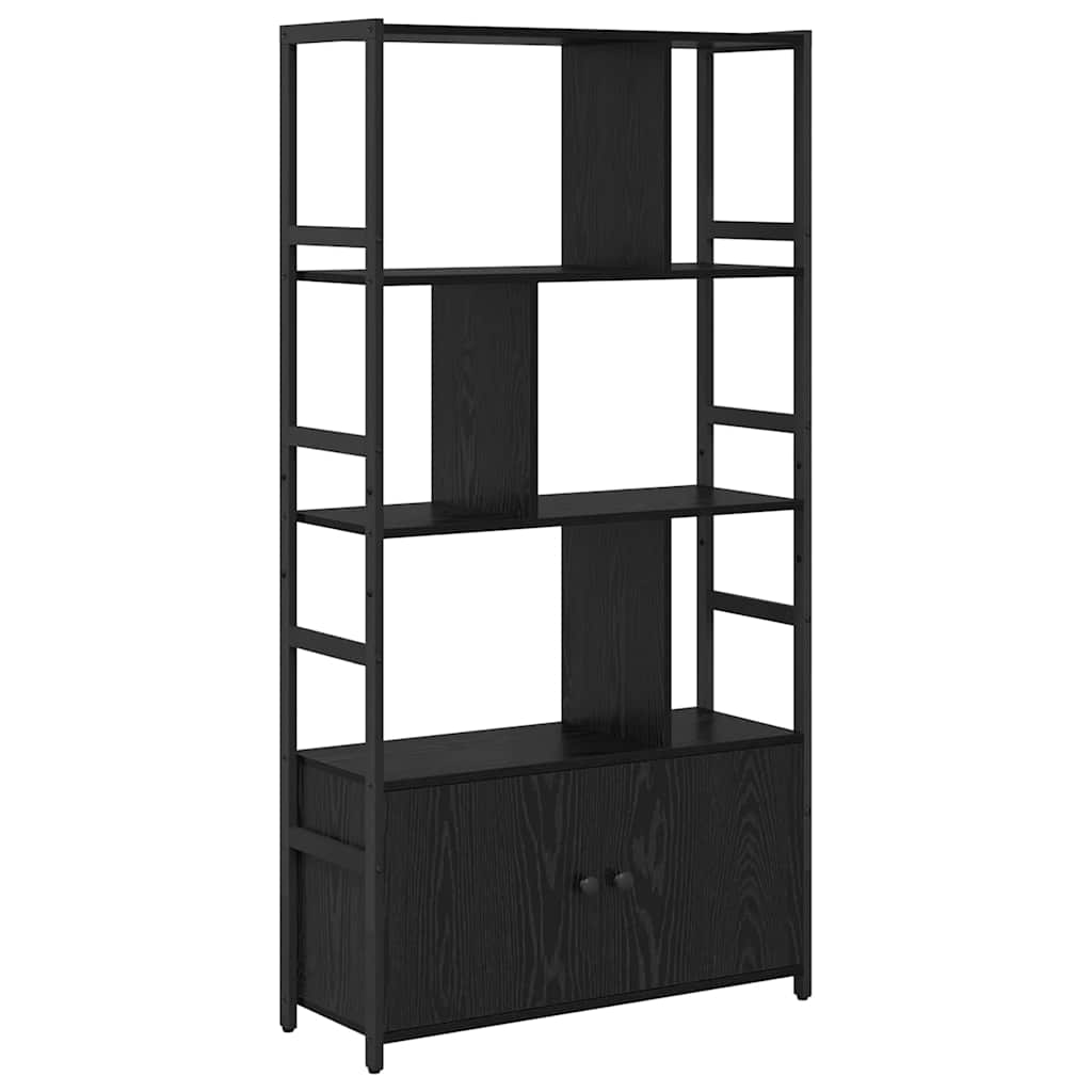 Bokhylle Svart eik 80 x 30 x 155.5 cm Konstruert tre