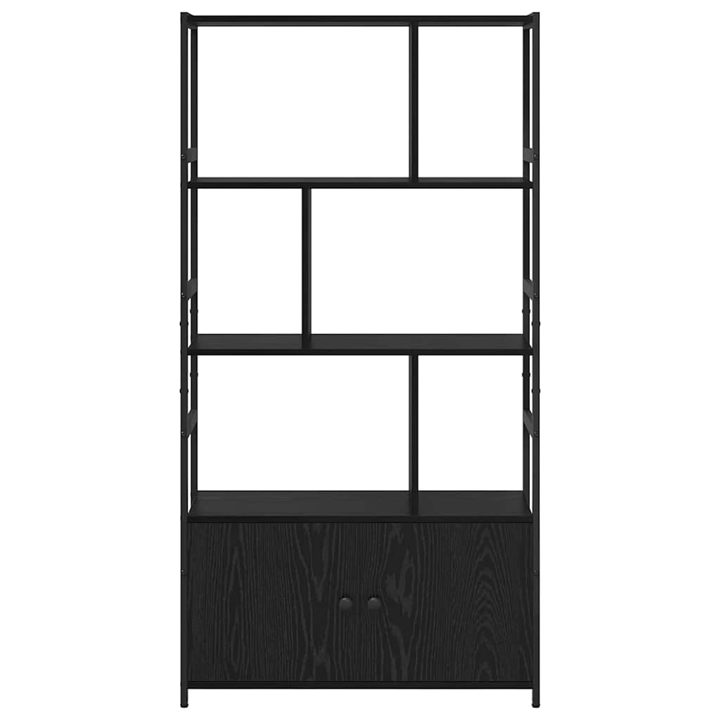 Bokhylle Svart eik 80 x 30 x 155.5 cm Konstruert tre