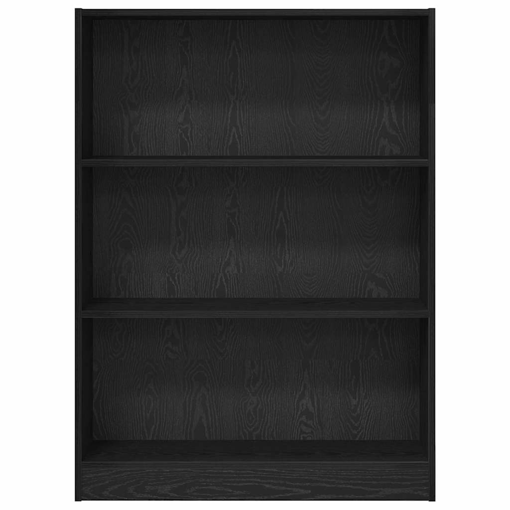 Bokhylle Svart eik 80 x 24 x 109 cm Sponplate