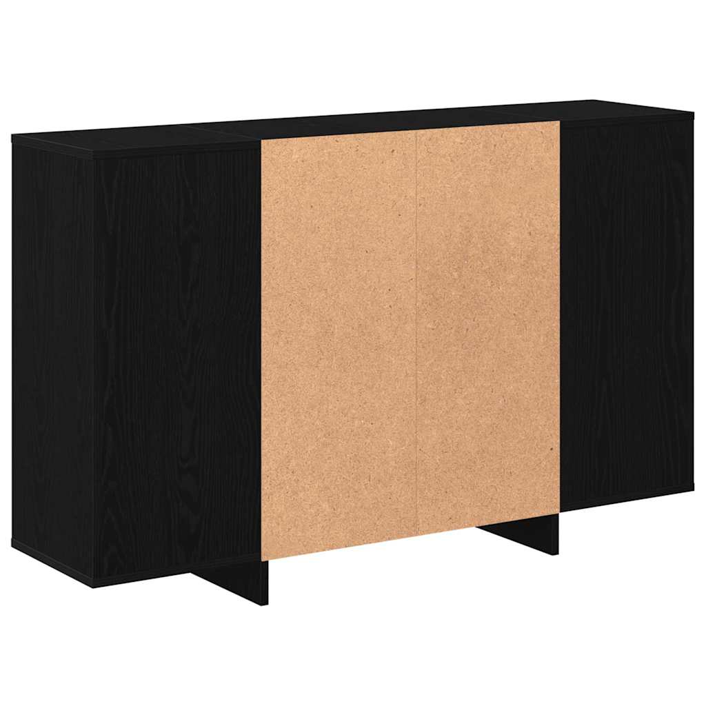 Skjenk Svart Eik med hylle 120 x 30 x 75 cm