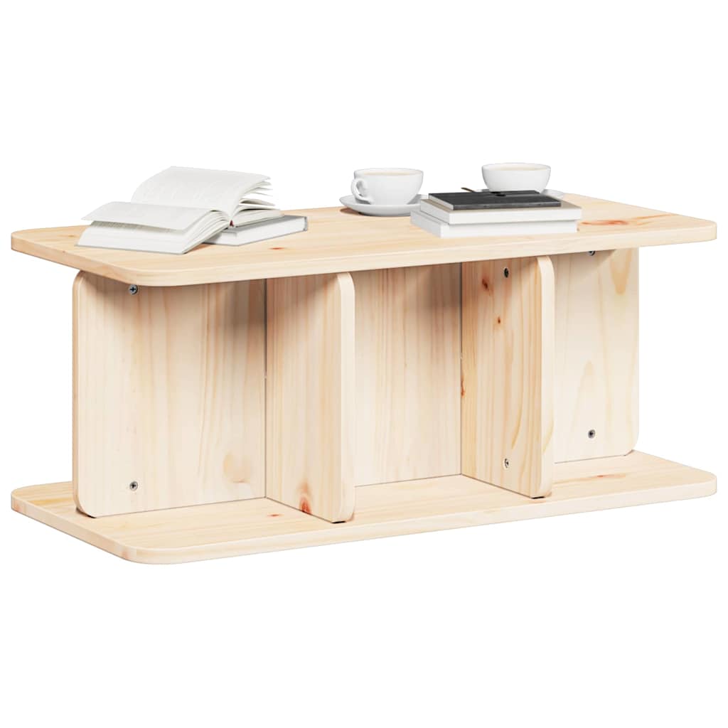Salongbord Sofabord Tre Naturlig 80 x 39,5 x 33,5 cm Massiv furu tre