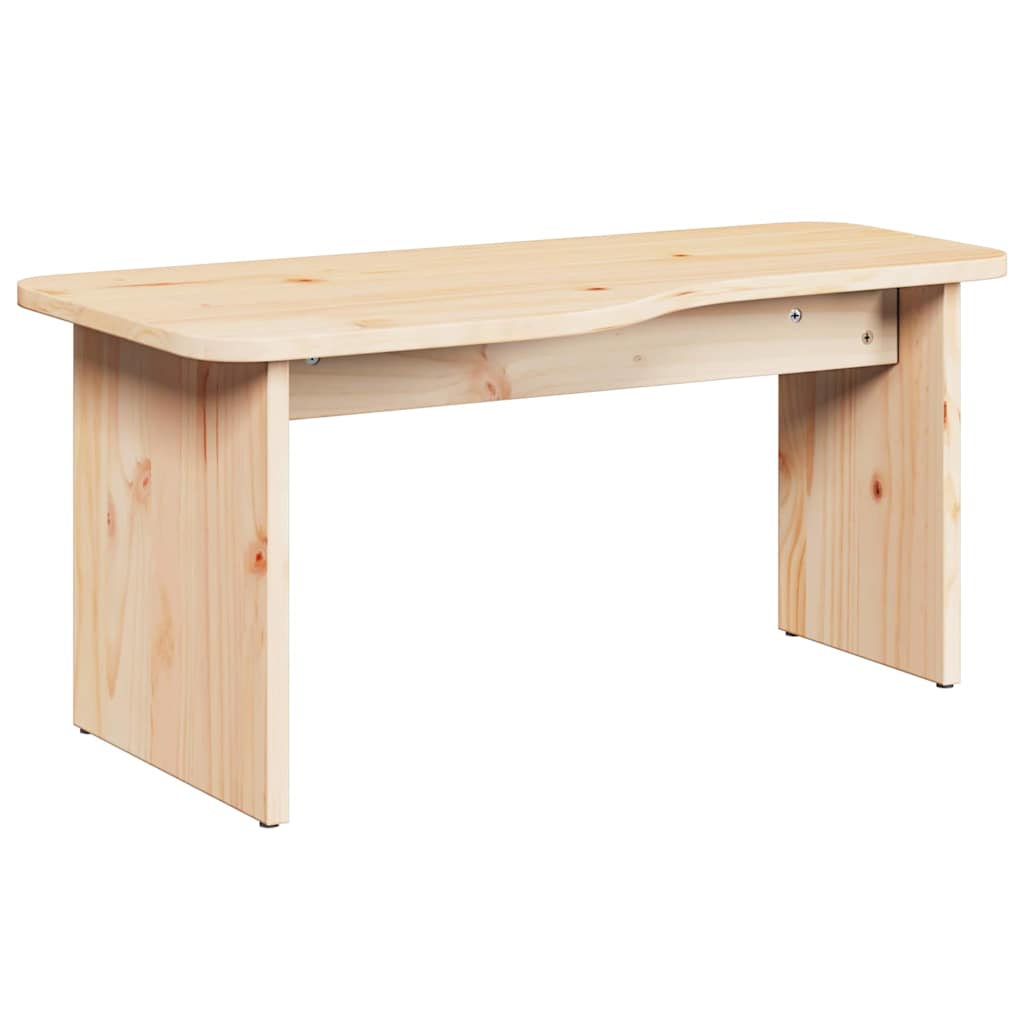 Salongbord Sofabord Tre 2 stk Naturlig 100 x 69 x 35.5 cm Massiv furu tre