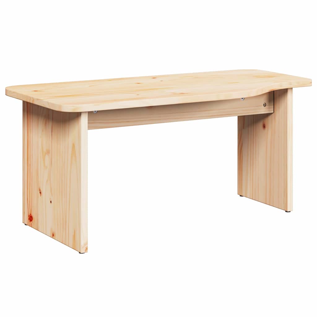 Salongbord Sofabord Tre 2 stk Naturlig 100 x 69 x 35.5 cm Massiv furu tre