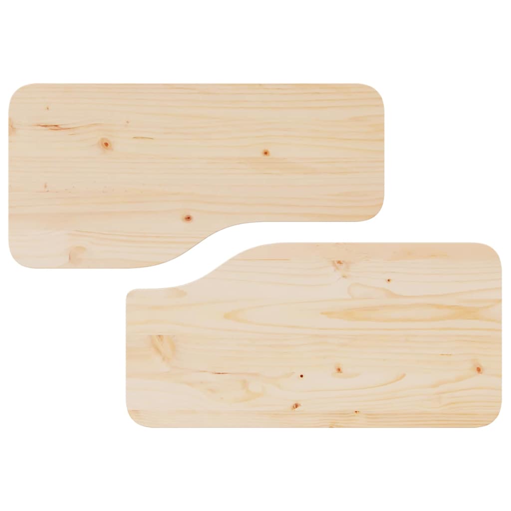 Salongbord Sofabord Tre 2 stk Naturlig 100 x 69 x 35.5 cm Massiv furu tre