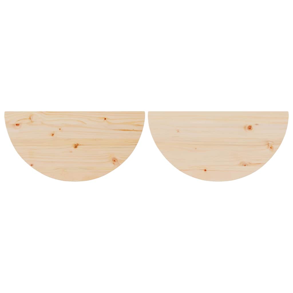 Salongbord Sofabord Tre 2 stk Naturlig 79 x 39.5 x 40 cm Massiv furu tre
