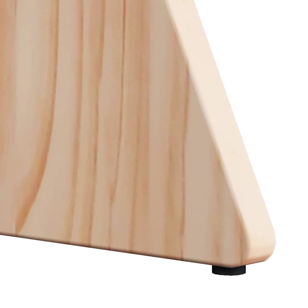 Salongbord Sofabord Tre 3 stk Naturlig 49 x 49 x 30 cm Massiv furu tre