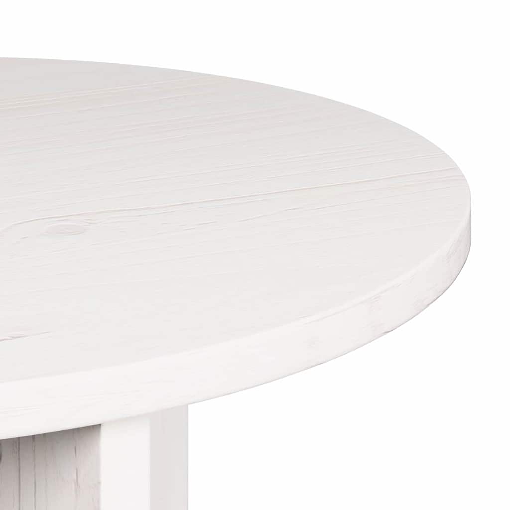 Salongbord Sofabord Hvit Sett 2 stk 49 x 49 x 28 cm Massiv furu tre