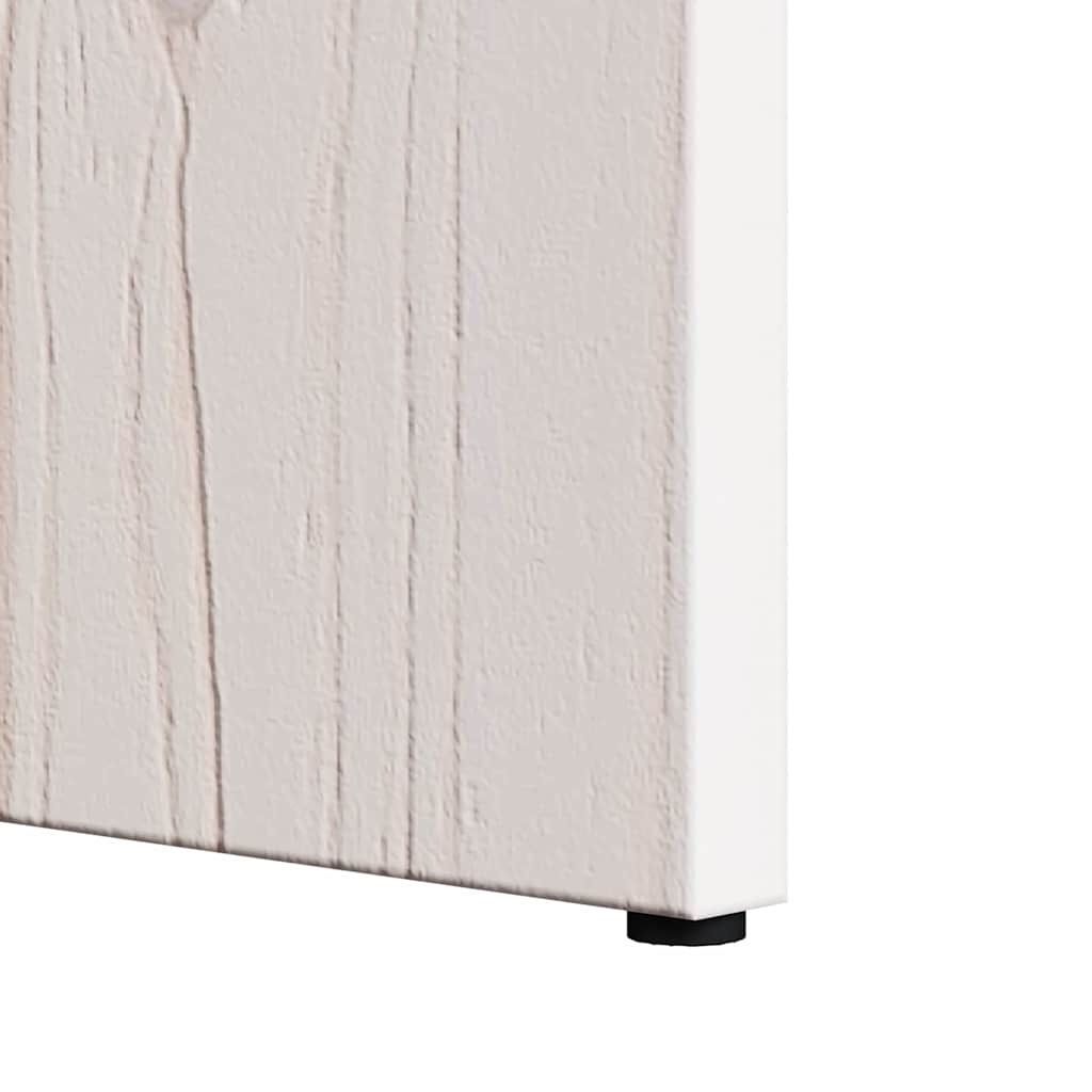 Salongbord Sofabord Hvit Sett 2 stk 49 x 49 x 28 cm Massiv furu tre