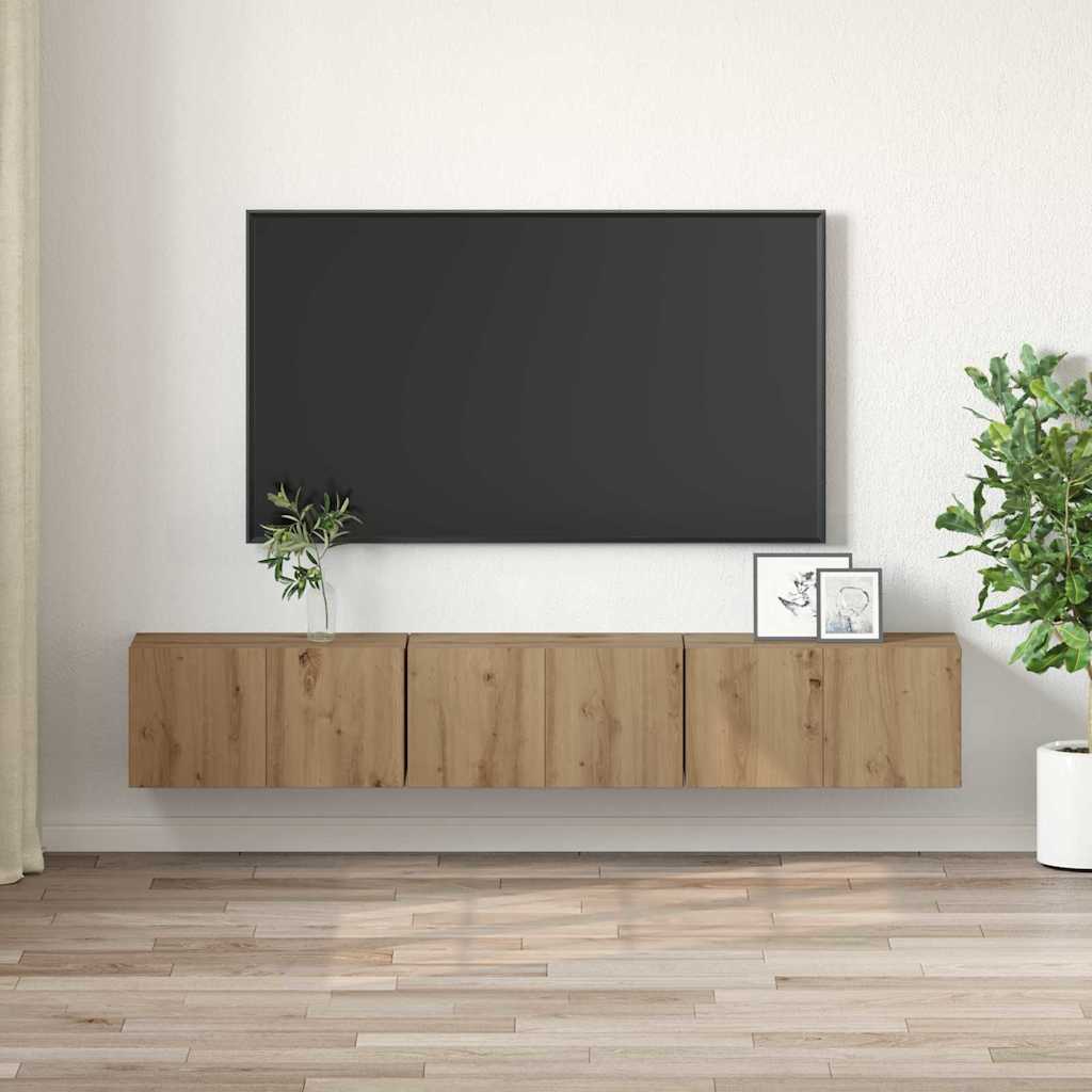 TV-Møbel Artisan Eik TV-skapsett Håndlaget Eik, Finer TV-Møbel Artisan Eik TV-skap Rektangulær