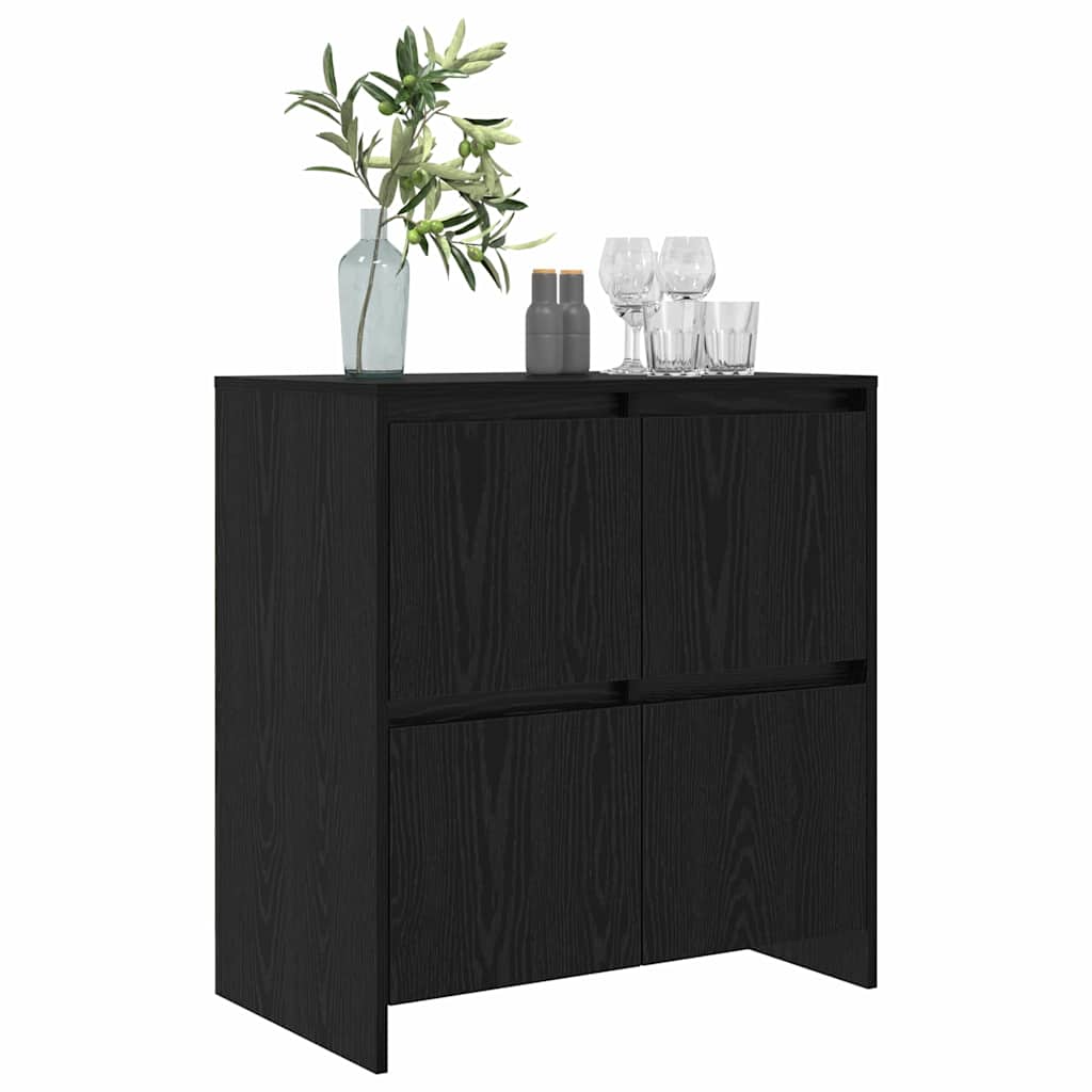Skjenk Svart Eik med dør 70 x 41 x 75 cm