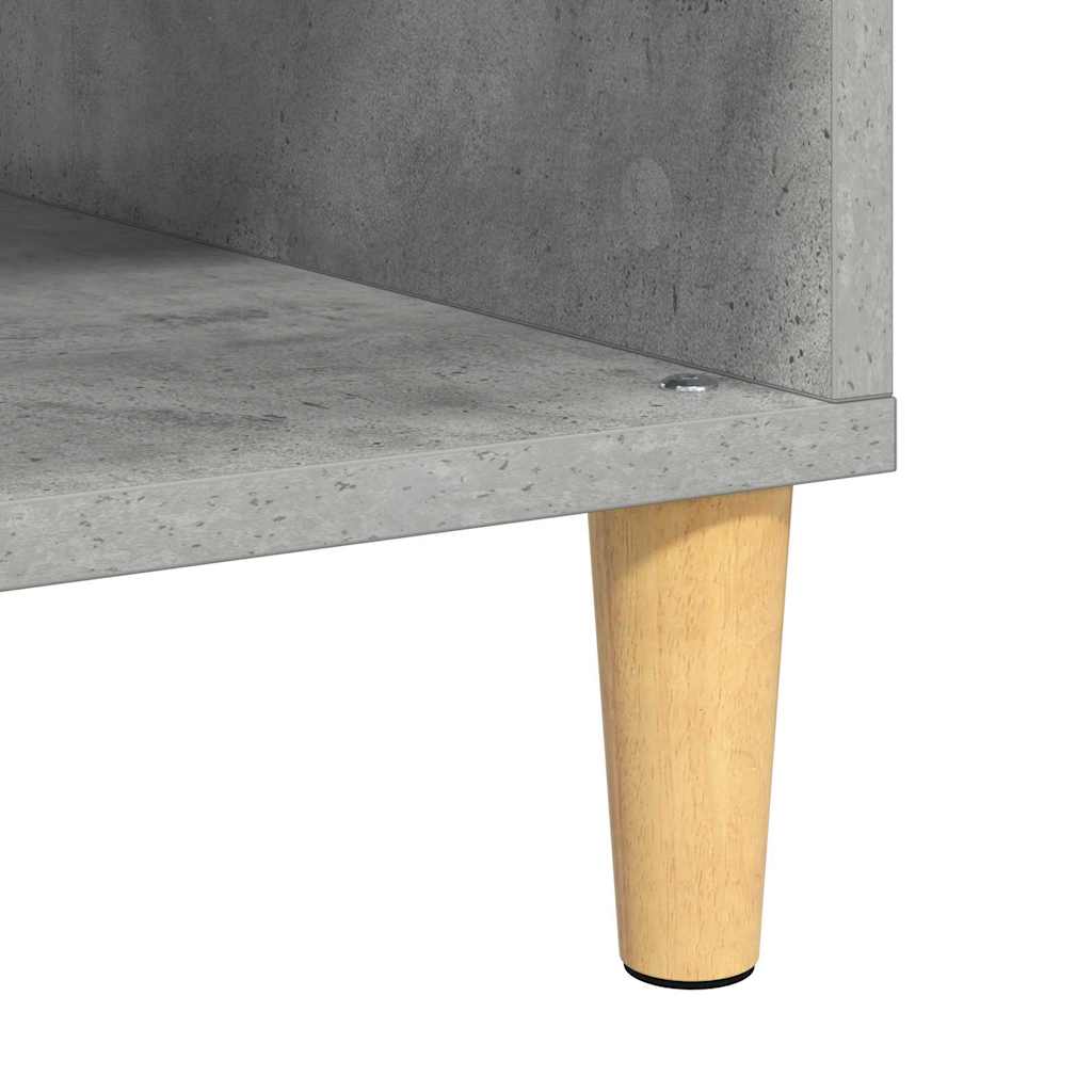 Salongbord Sofabord Betonggrå med lagring med dør 103.5 x 60 x 35 cm