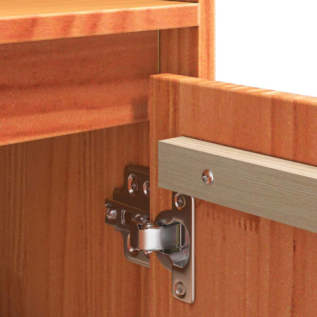 Skjenk Brun 104.5 x 34 x 80 cm Massiv furu tre