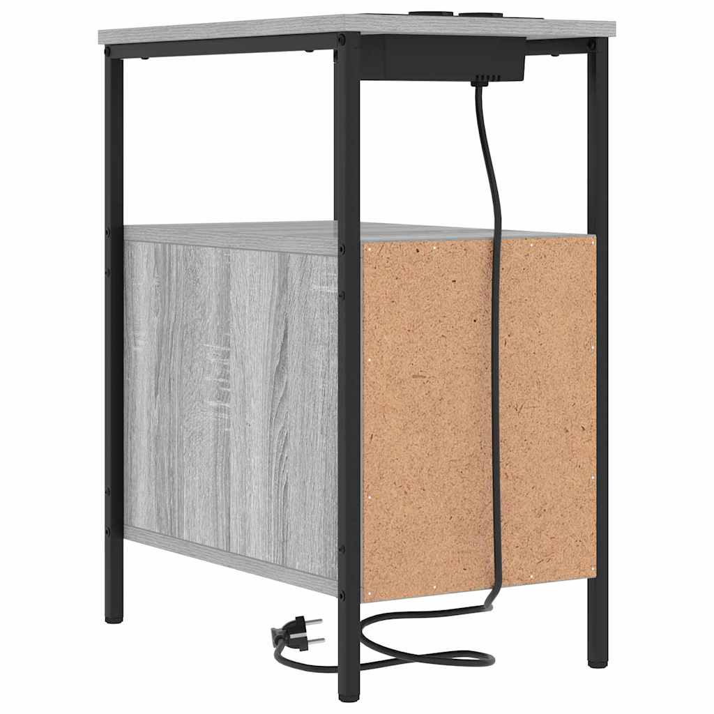 Nattbord Sengbord Sonoma Grå 30 x 48 x 61 cm