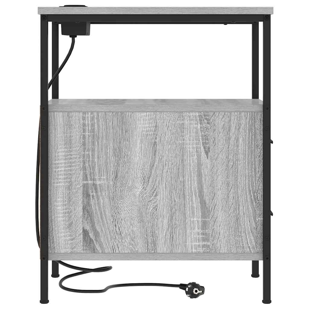 Nattbord Sengbord Sonoma Grå 30 x 48 x 61 cm