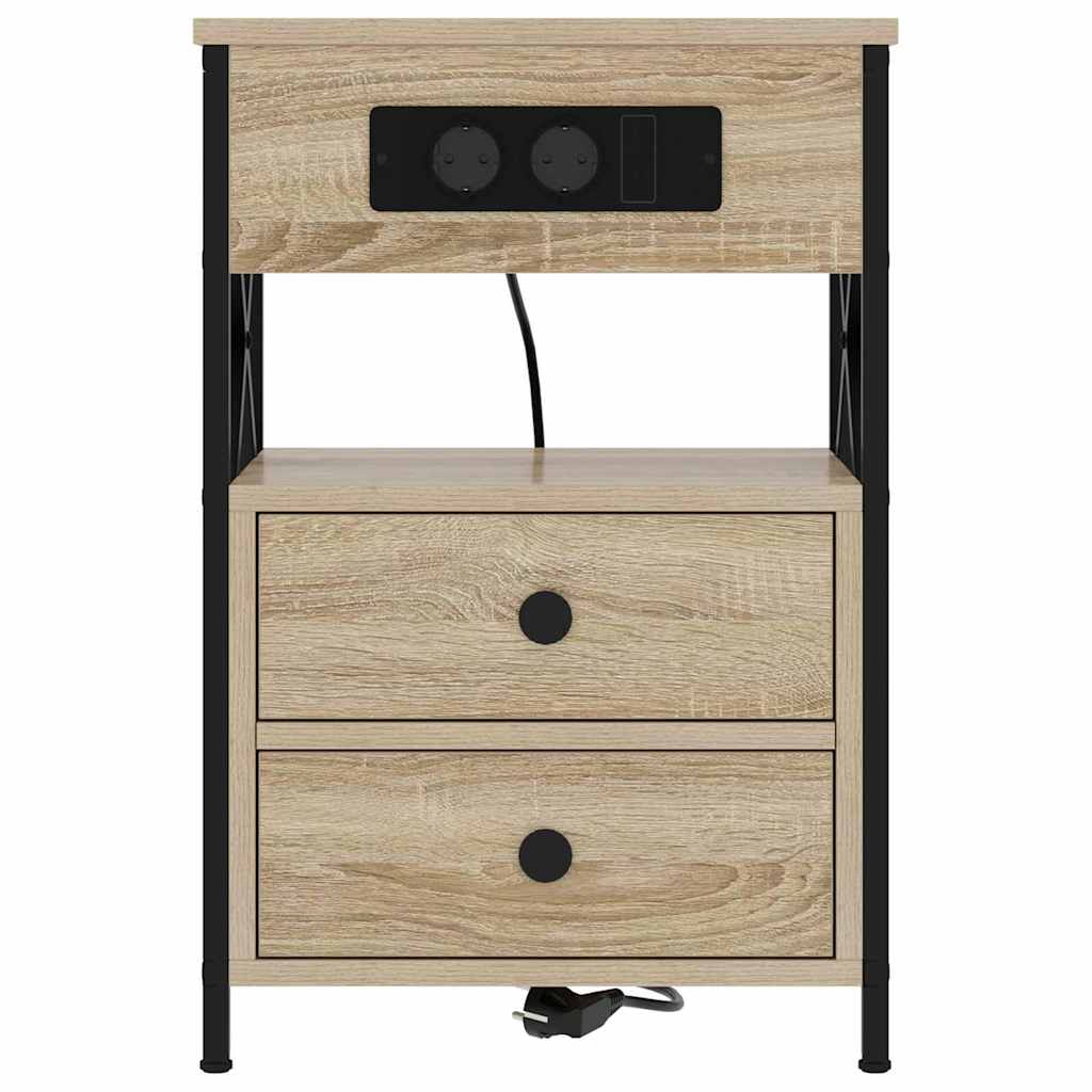 Nattbord Sengbord Sonoma Eik 40 x 31 x 60 cm
