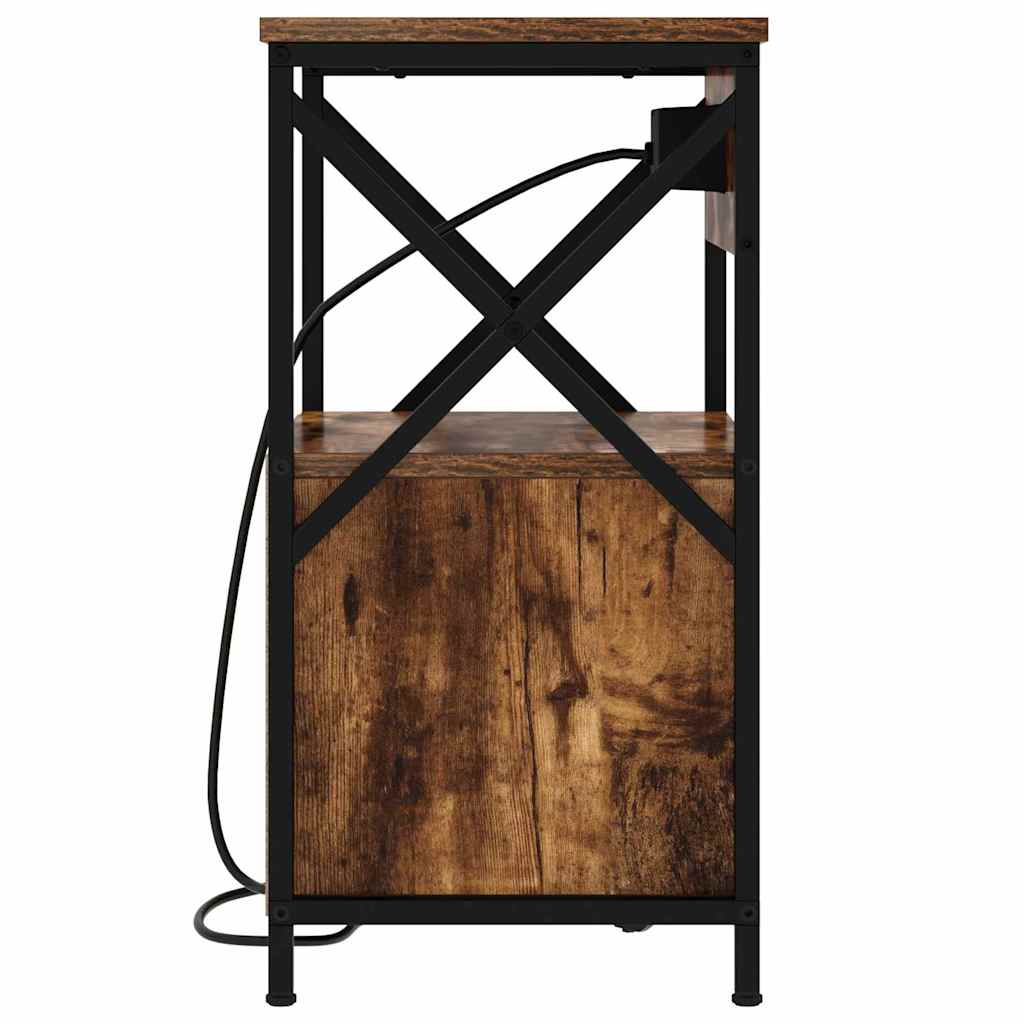 Nattbord Sengbord Røkt Eik 40 x 31 x 60 cm