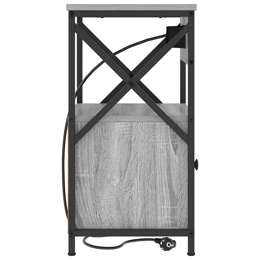 Nattbord Sengbord Sonoma Grå 40 x 31 x 60 cm