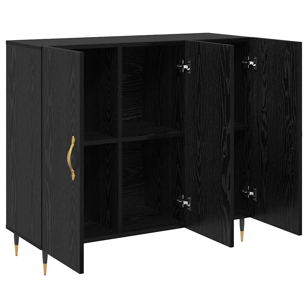Skjenk Svart 90 x 34 x 80 cm