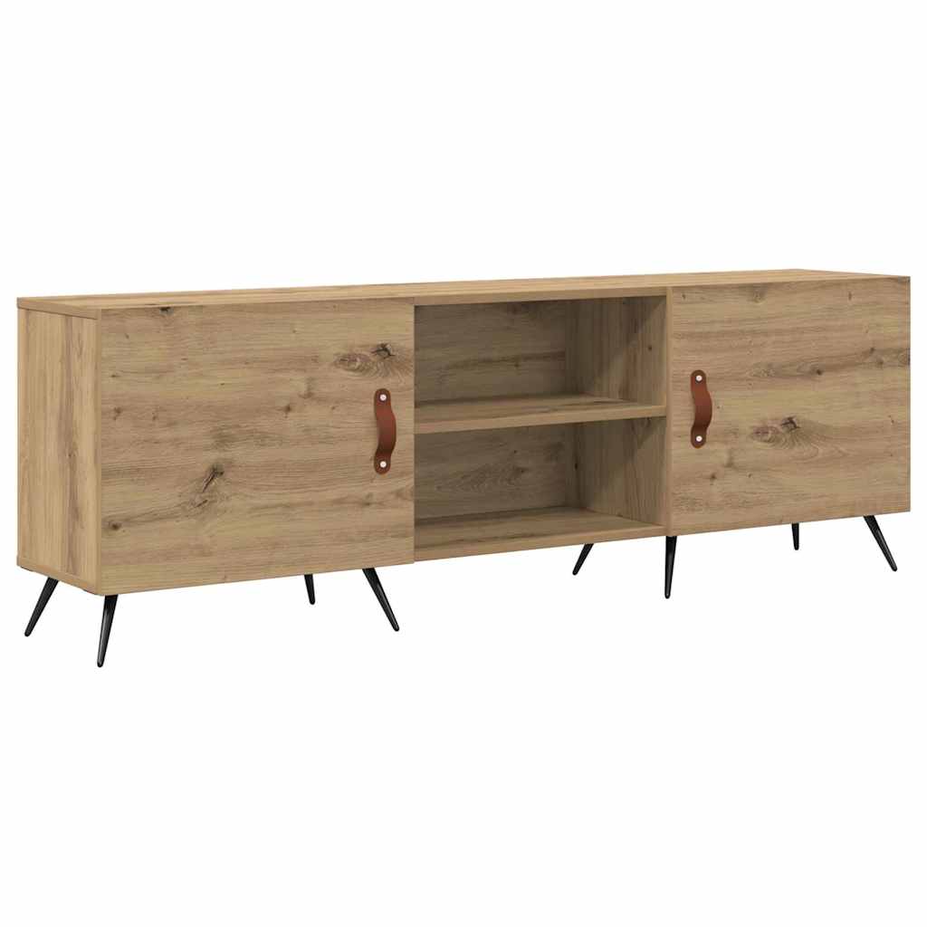 TV-Møbel Artisan Eik TV-skap med hylle med lagring med dør 150 x 30 x 50 cm