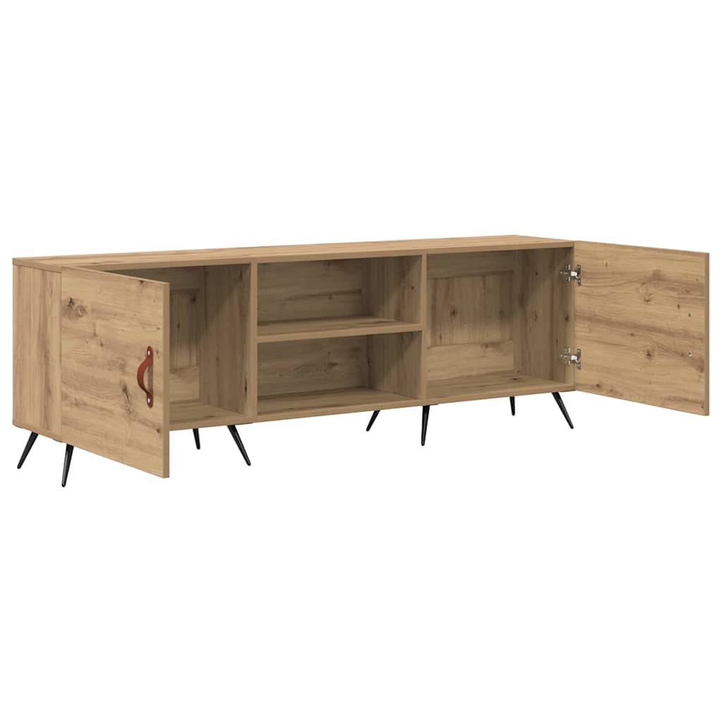 TV-Møbel Artisan Eik TV-skap med hylle med lagring med dør 150 x 30 x 50 cm