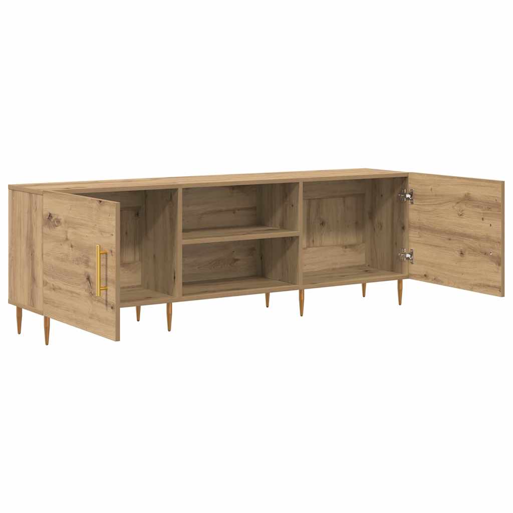 TV-Møbel Artisan Eik TV-skap med hylle med lagring med dør 150 x 30 x 50 cm