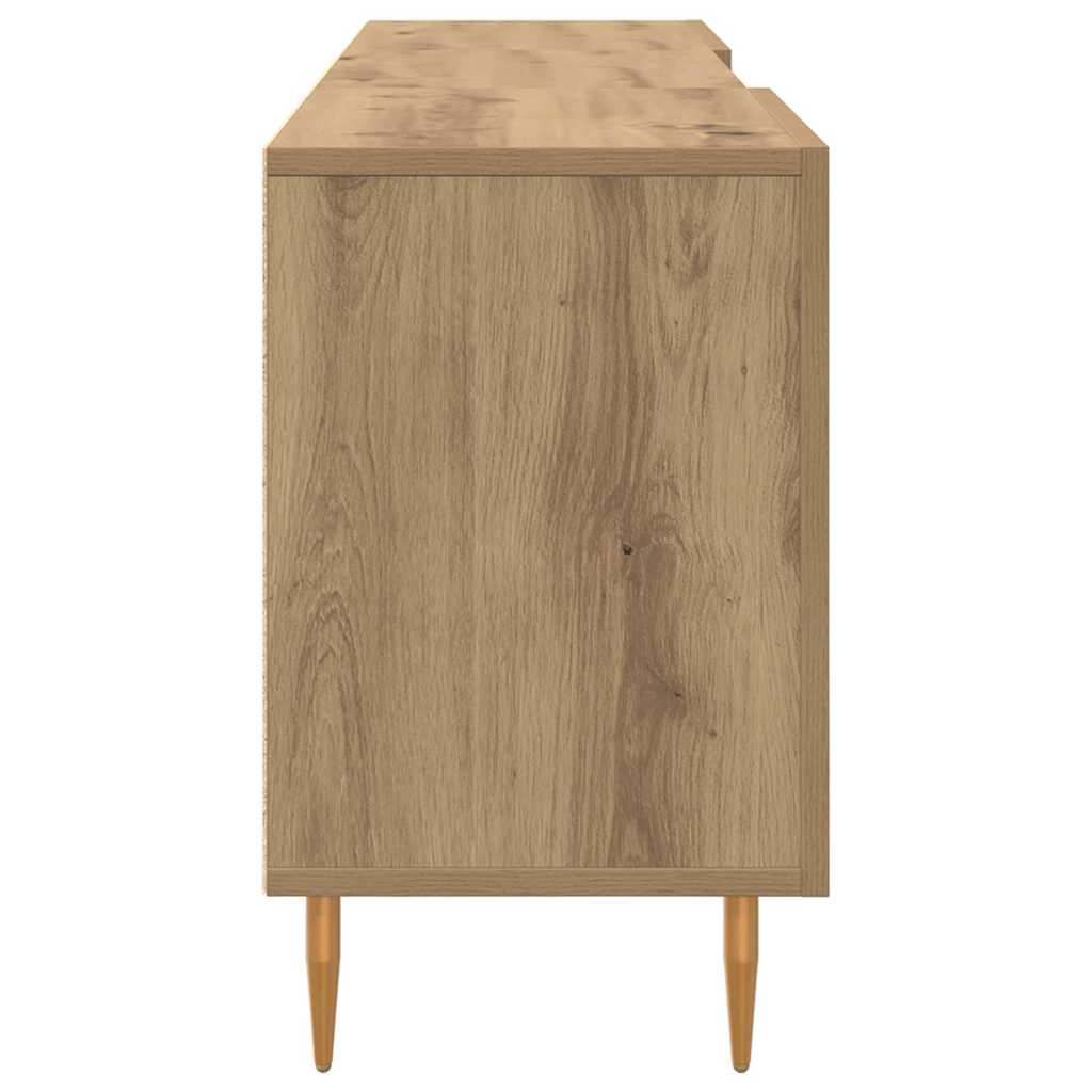 TV-Møbel Artisan Eik TV-skap med hylle med lagring med dør 150 x 30 x 50 cm