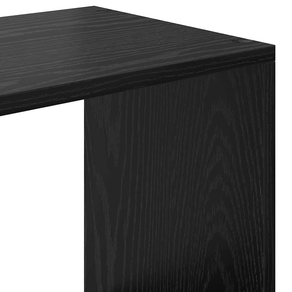 Bokhylle Svart Eik 137.5 x 29 x 137.5 cm