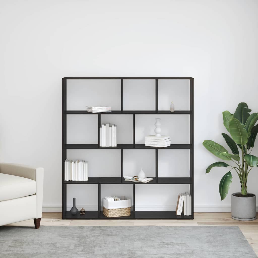 Bokhylle Svart Eik 132 x 29 x 141.5 cm