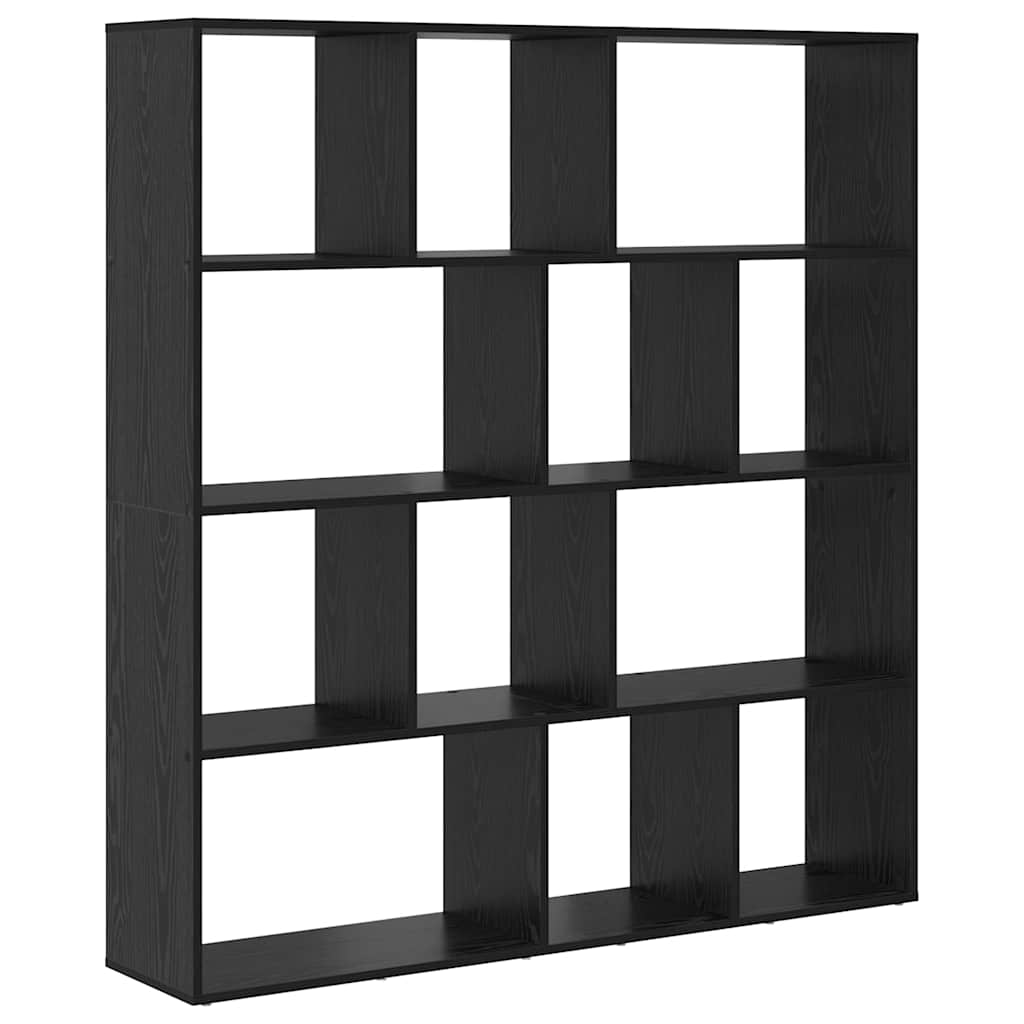 Bokhylle Svart Eik 132 x 29 x 141.5 cm