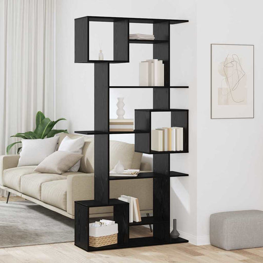 Bokhylle Svart Eik 92 x 29 x 188 cm