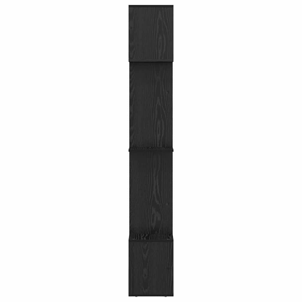 Bokhylle Svart Eik 92 x 29 x 188 cm